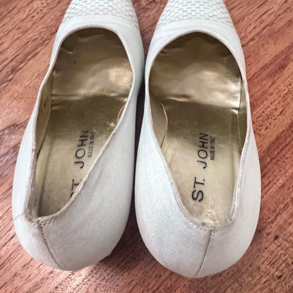 St. John Elegant Silver and Gold Heels